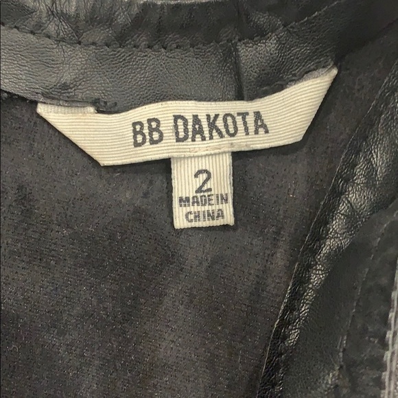 Miranda Faux Leather Dress in Black - Picture 3 of 3